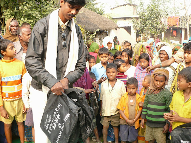 Bihar Bhakti Andolan with Koshi Flood Victims in 2008