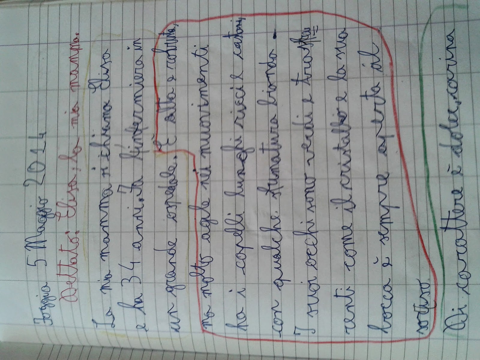 La Maestra Maria Ti Saluta Testo Descrittivo Descrizione Di Persone E Di Cose