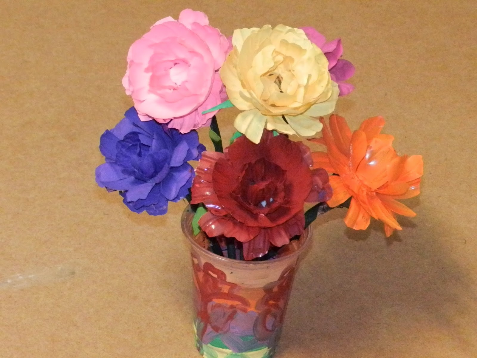 Creative DIY crafts Recycle and DIY Rhinoculous flowers with waste