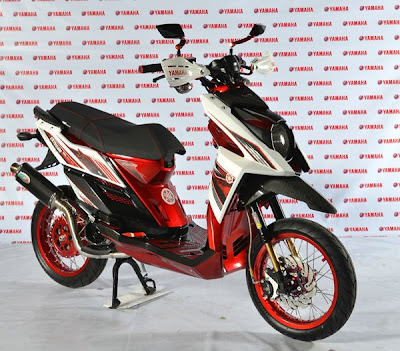 Modifikasi Yamaha X Ride Merah Putih