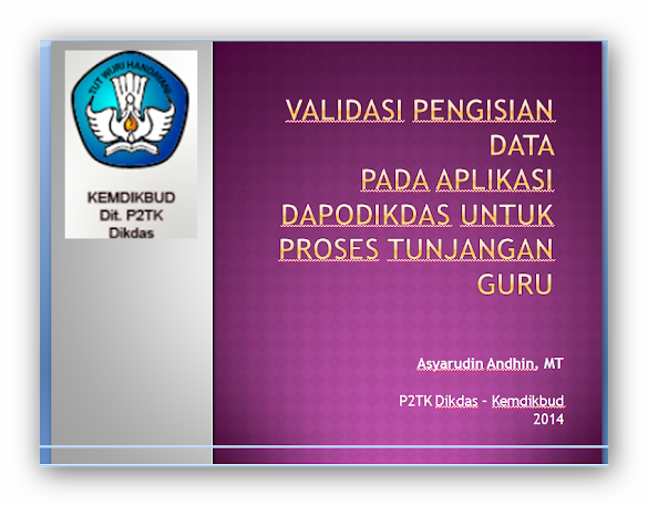 Validasi Pengisian Data Individu Ptk Validasi Pengisian Data Individu Ptk