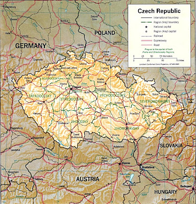 República Checa Mapa del País