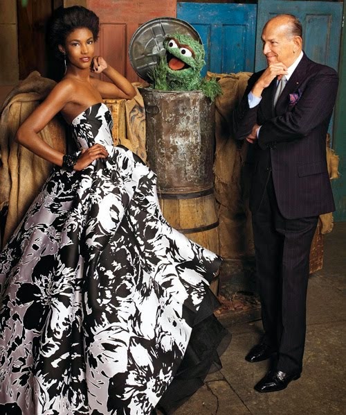 Oscar de la Renta on Sesame Street for Harper's Bazaar | Ses Rêveries Oscar de la Renta on Sesame Street for Harper's Bazaar | Ses Rêveries