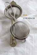 Small metal or plastic tea strainer