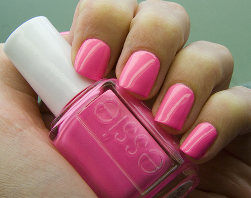 Neon Pink Acrylic Nails - Pink gel nails