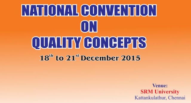 Organizing National Level Convention by QCFI at SRM University