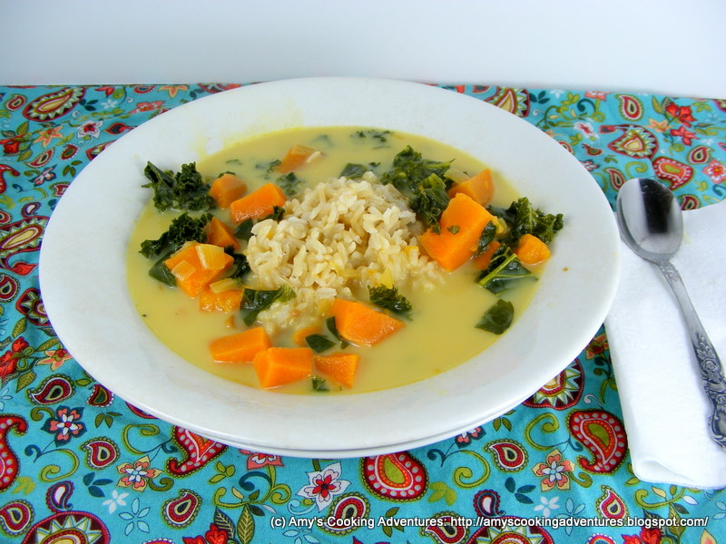 Kale and Sweet Potato Soup