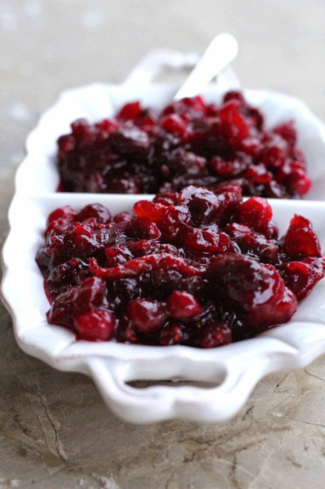 A Bountiful Kitchen Fresh Cranberry, Orange and Dried Cherry Sauce