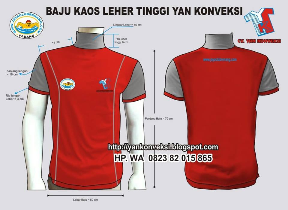 BAJU KAOS KRAH LEHER TINGGI