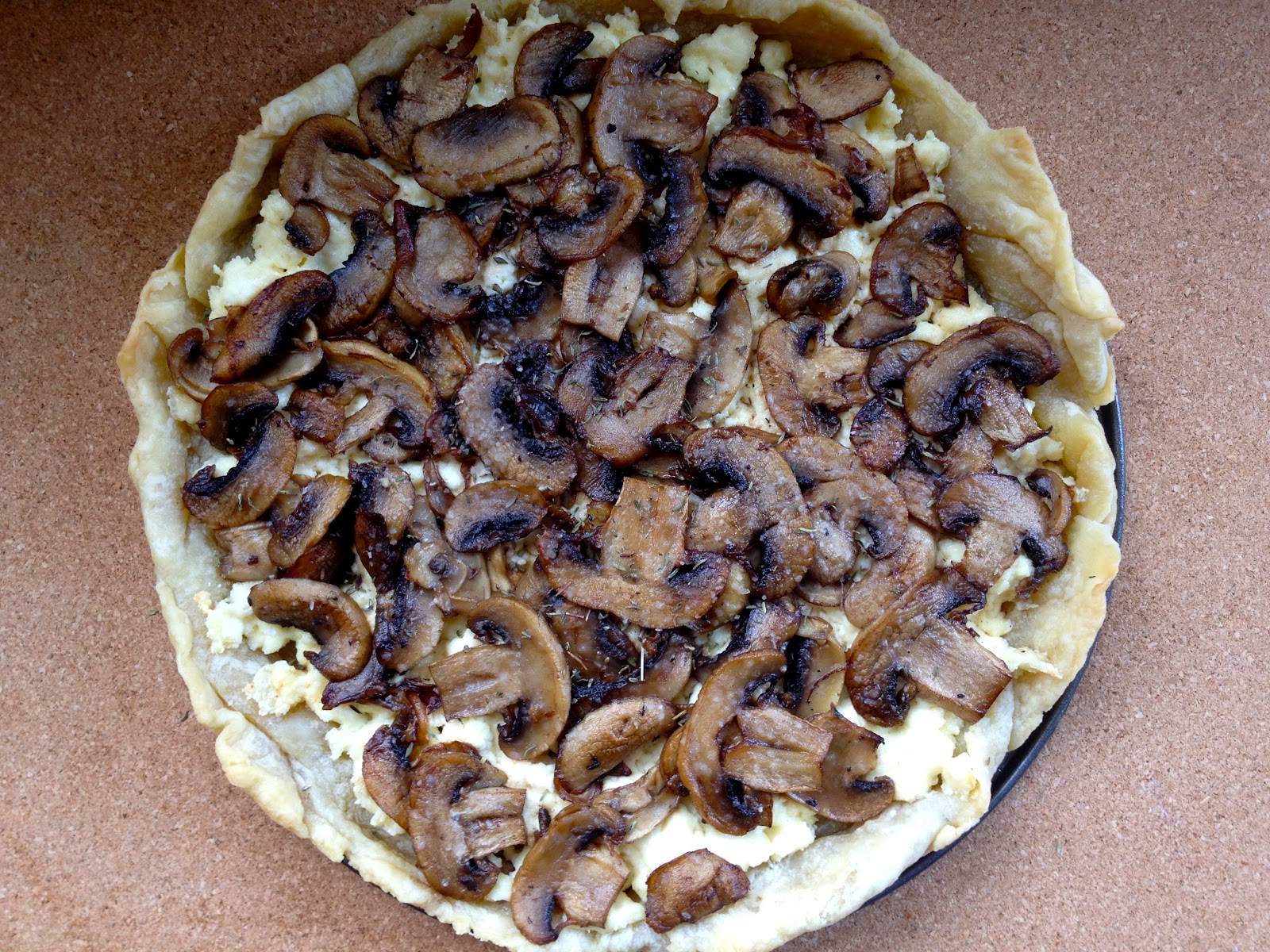 Hungree Girl Truffle Mushroom Ricotta Tart