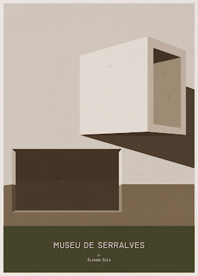 Museu de Serralves - Alvaro Siza Vieira - Posters de Arquitectura Minimalistas de André Chiote