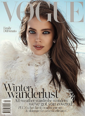 Emily DiDonato sexy ski bunny in Vogue magazine cover shoot
