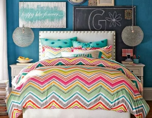 Dormitorios en turquesa y fucsia - Ideas para decorar dormitorios