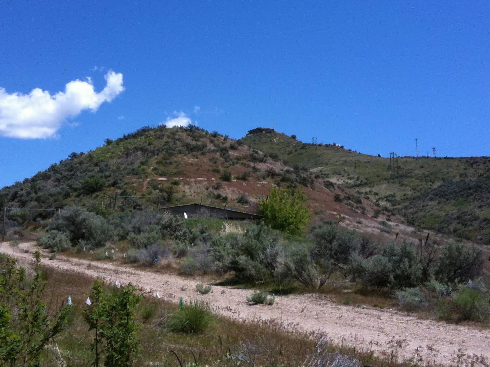 Boise Foothills as seen from trail above the Idaho Botanical Gardens