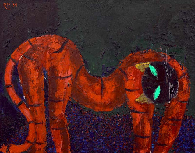 Popo Iskandar Sang Ahli Lukis dengan Obyek Kucing Pesona