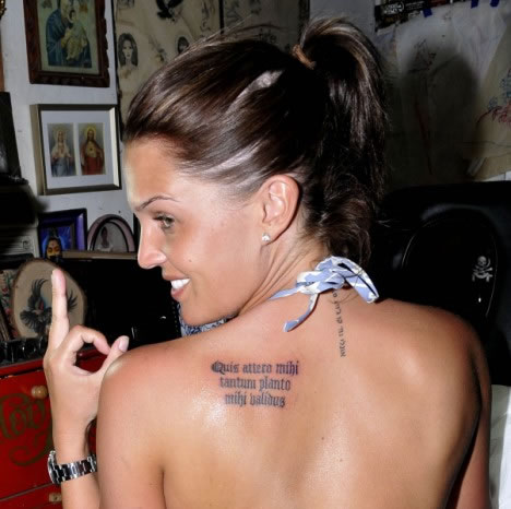 cross tattoos for women on back of neck. cross tattoos for women on back of neck