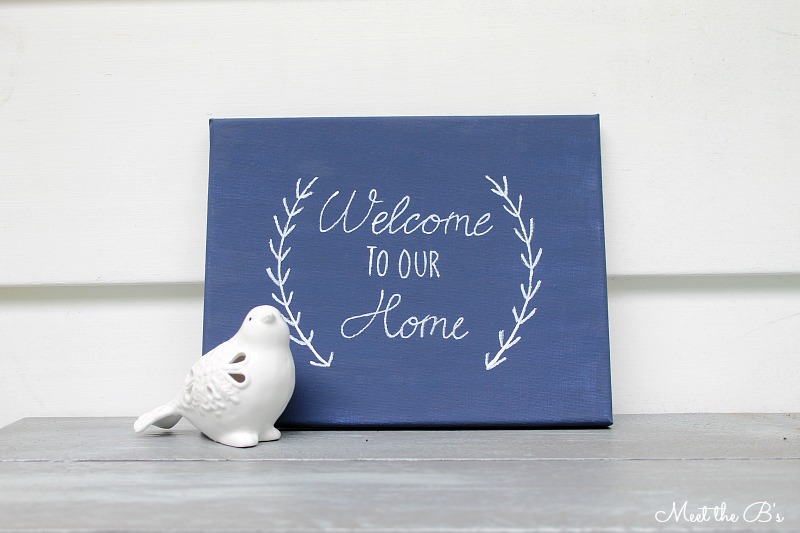 Housewarming gift painted canvas sign The Inspired Hive