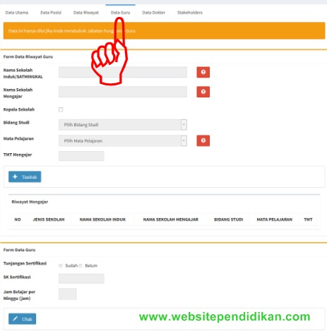 Tayan Hilir Mengisi Data Guru Di Aplikasi E Pupns