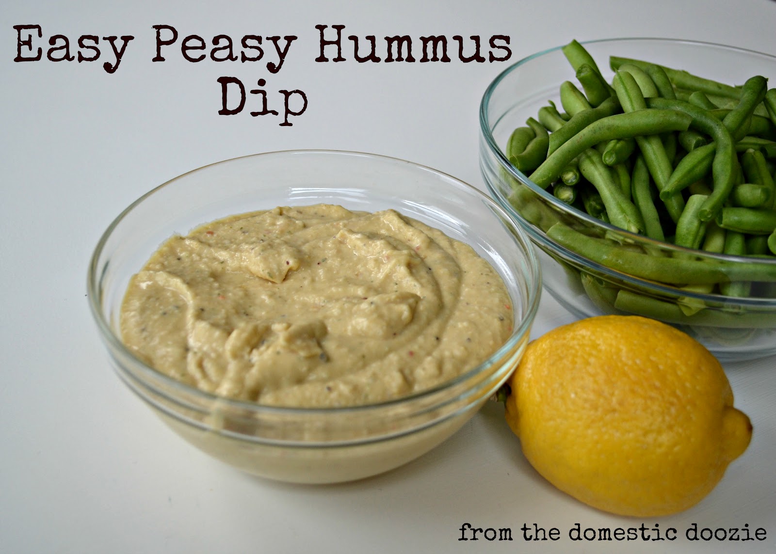 The Domestic Doozie Easy Peasy Hummus Dip