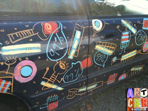 Occupy Wall Street Protester Art Car for the 99%