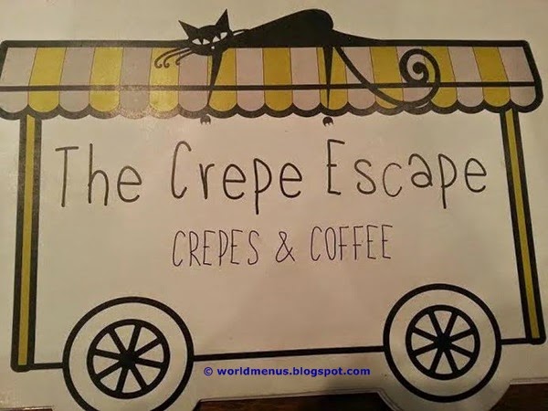 The Crepe Escape Coffee Menu