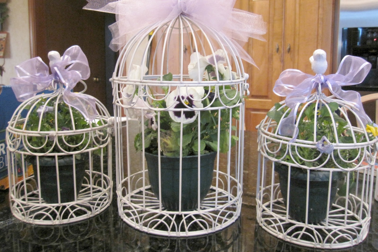 Inspired I Dos Bird Cage Centerpieces