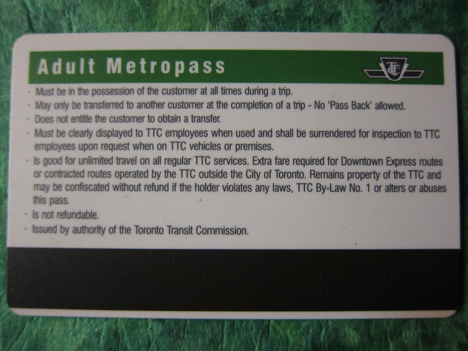 What Does A Decade of TTC Metropass Designs Look Like?