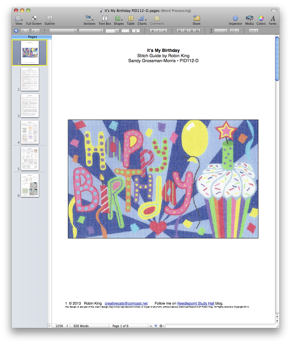 Needlepoint Study Hall: July 2013