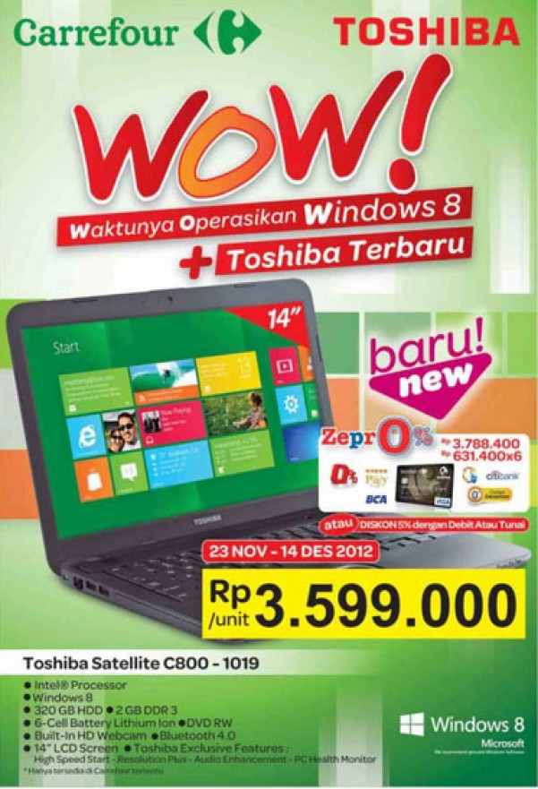 Harga Toshiba Satellite C8001019 Laptop Windows 8 gadget Harga Toshiba Satellite C8001019 Laptop Windows 8 gadget