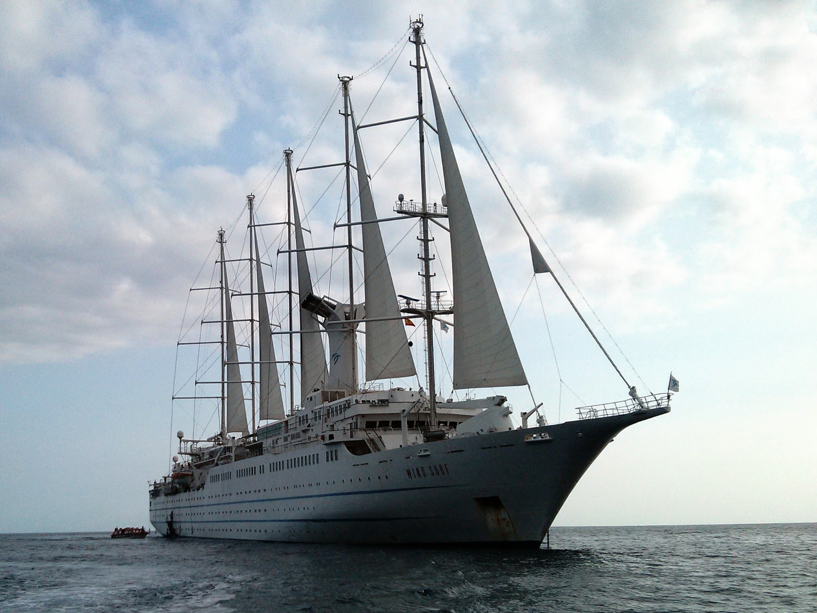 Cruise Barcelona to Lisbon on the world's largest sailing vessel
