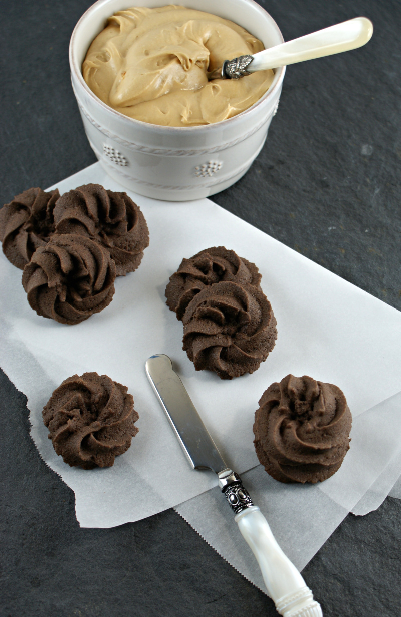 Authentic Suburban Gourmet Chocolate Espresso Sandwich Cookies