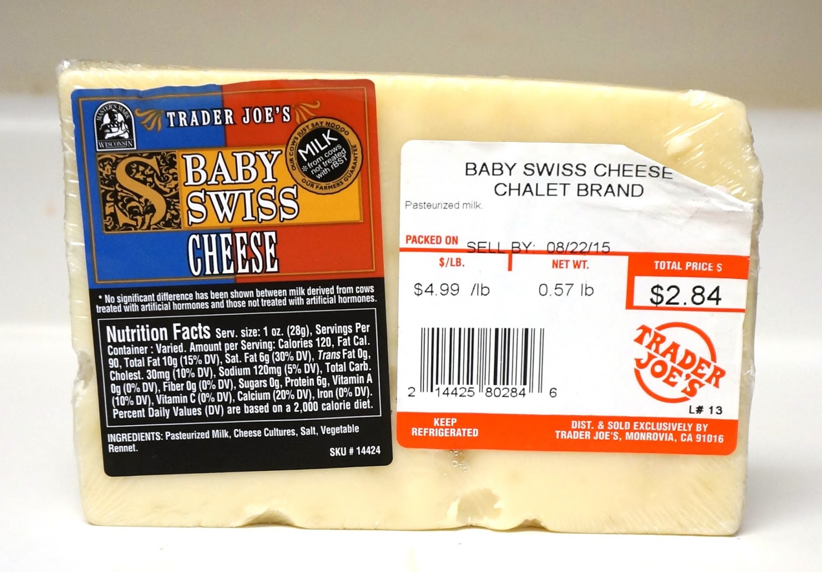 Exploring Trader Joe's Trader Joe's Baby Swiss Cheese Chalet Brand