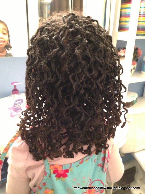 Our Blessed Life With Curls: Little Girl's Curled Box Braids