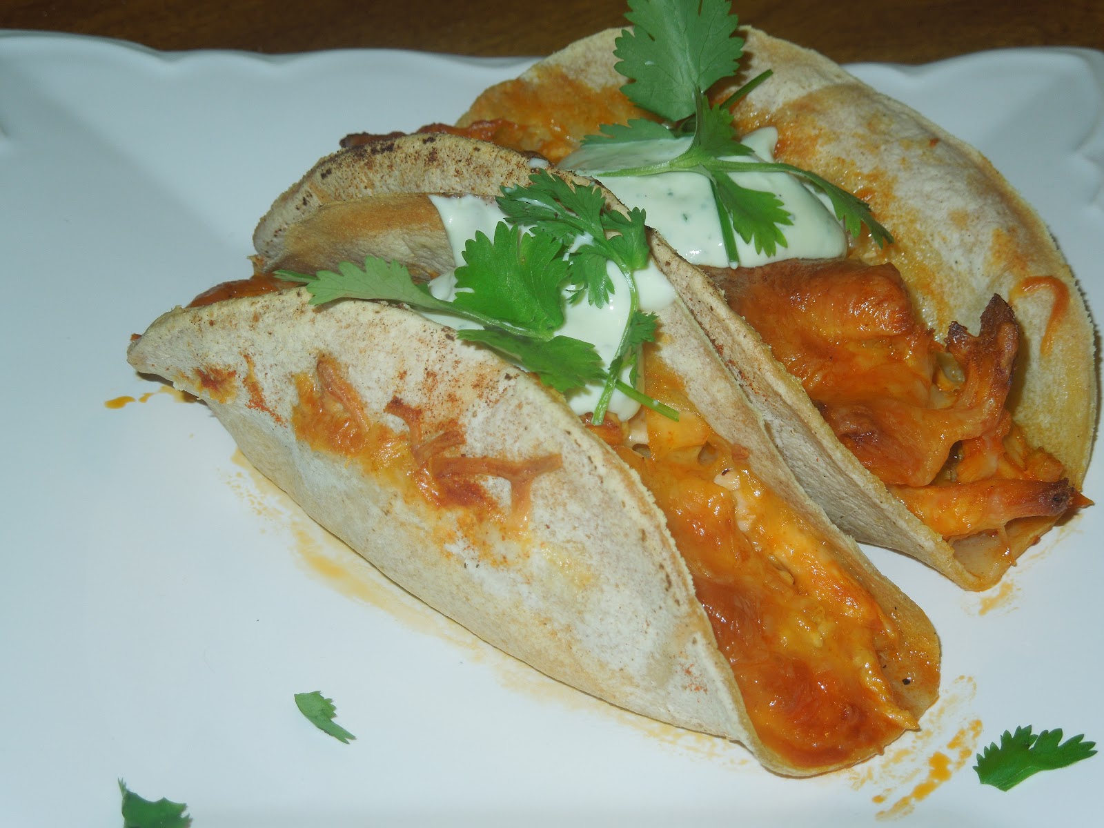 Baked Buffalo Chicken Tacos
