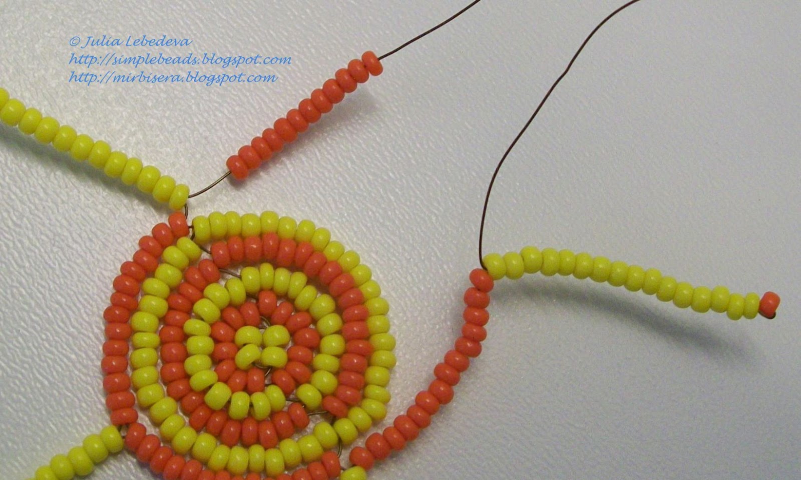 Beading for the very beginners Beaded table