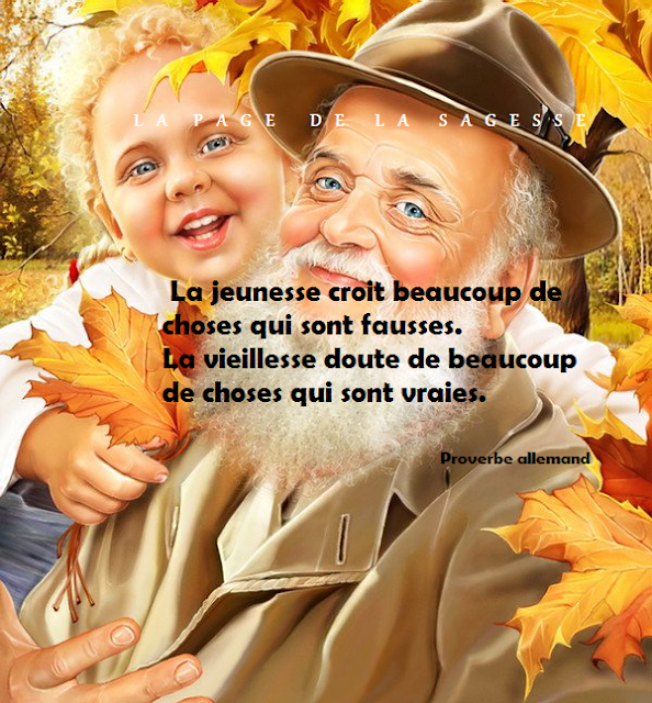 La Page de la Sagesse Citation sur la jeunesse et la vieillesse.