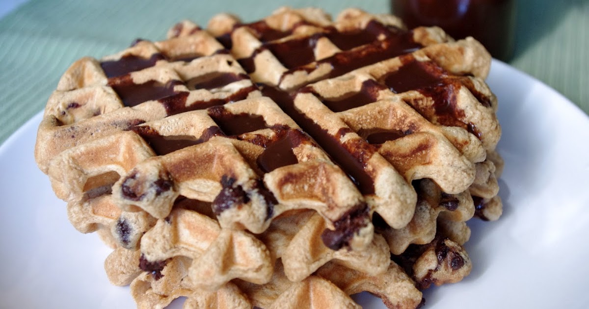 Bite me, I'm vegan Peanut Butter Chocolate Chip Protein Waffles