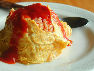 Japan Japanese foods - Omurice omelete of Japanese, masakan jepang