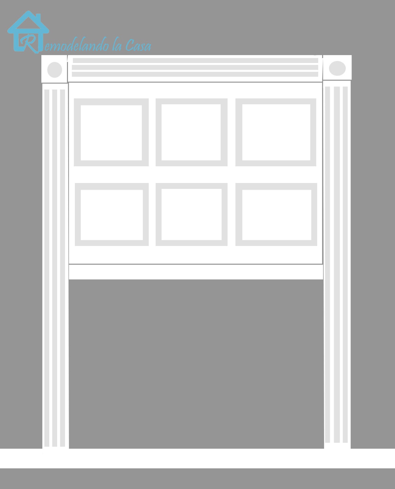 Picture Frame Headboard Remodelando la Casa