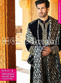 GulAhmad Velvet Coats 2014