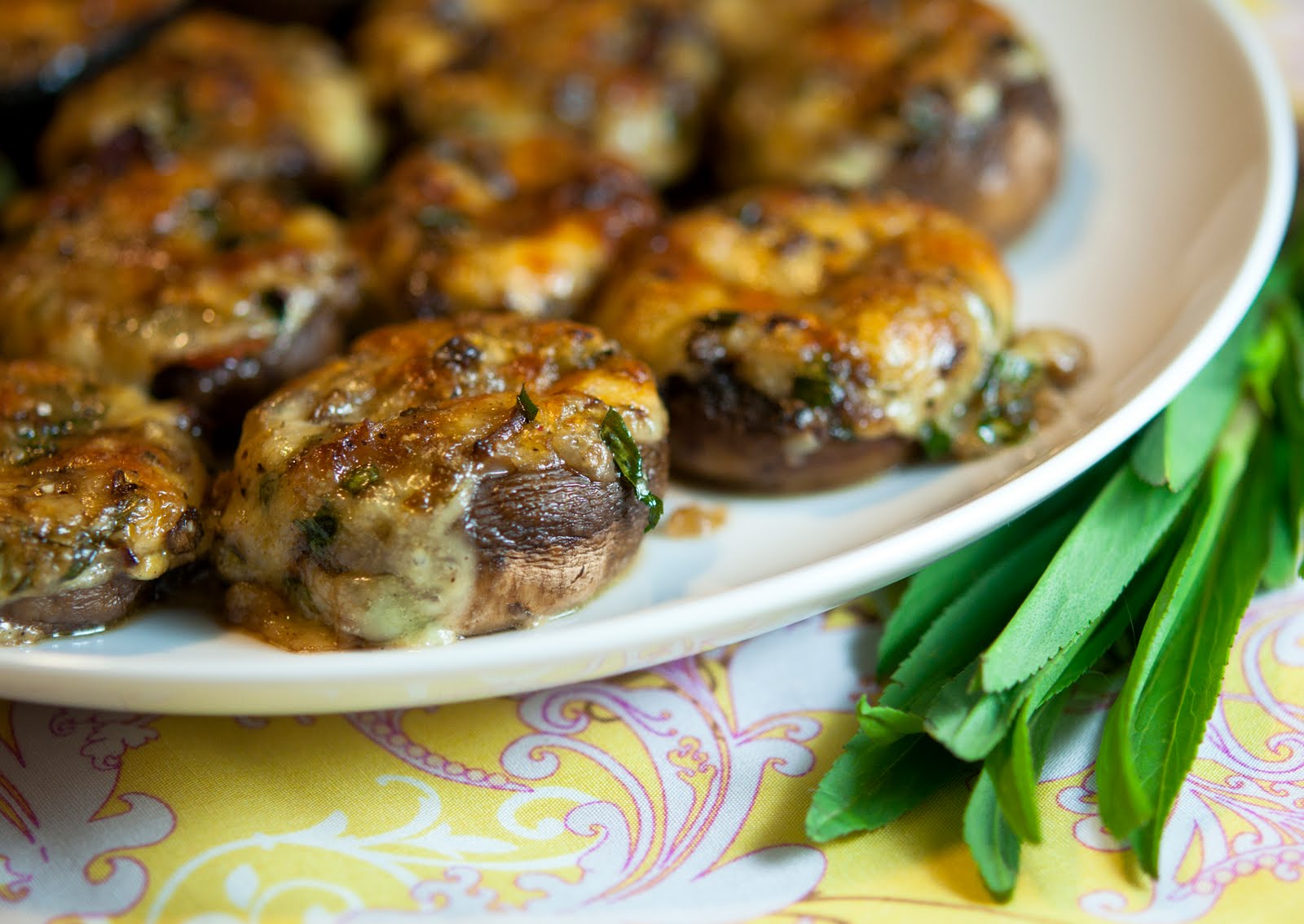 Stuffed Tarragon Mushrooms Recipe RecipeStudio