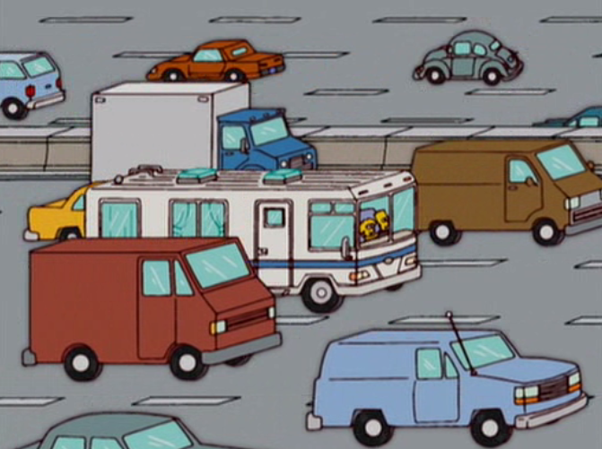 Yellow Jay Sherman Mobile Homer (S16, E13348)