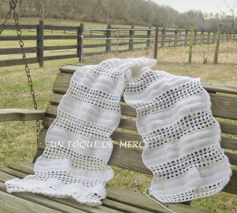 Un toque de mercy: cortina para bano de crochet