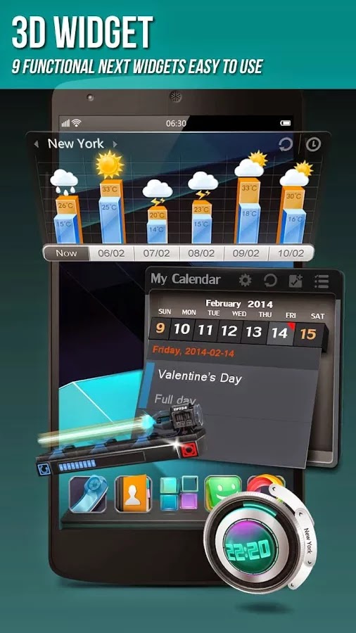 Next Launcher 3D Shell v3.7 Patched Next Launcher 3D Shell v3.7 Patched