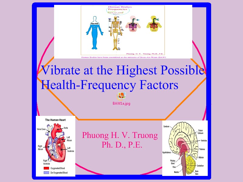 Vibrate at The Highest Possible Health-Frequency Factors