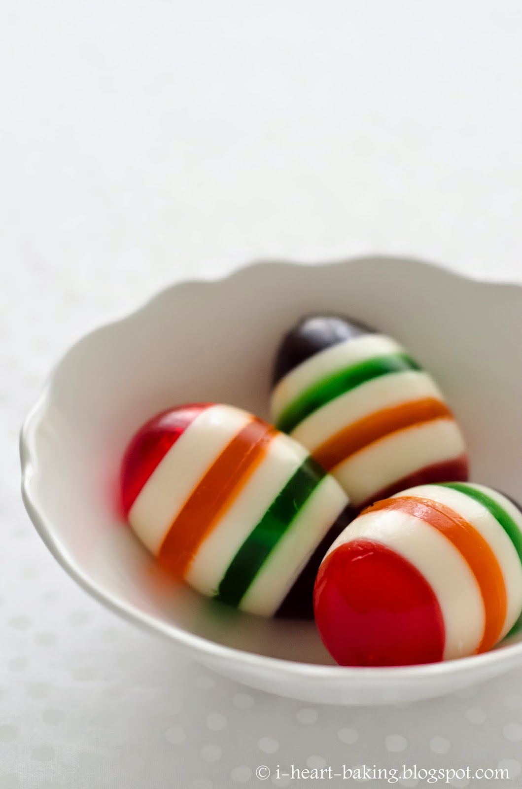 i heart baking! easter egg rainbow jello
