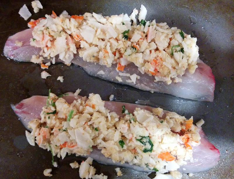 "Crab"Stuffed Fish Fillets