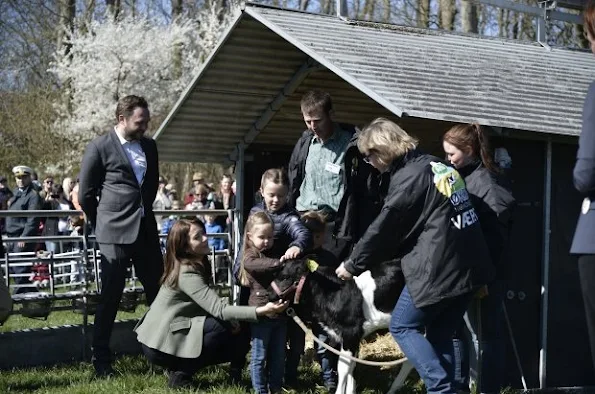 Crown Princess Mary of Denmark with her children Prince Christian and Princess Isabella attended the opening of Eco day 2015 (Økodag) in Zealand Island