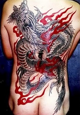 Simple Japanese Dragon Tattoo