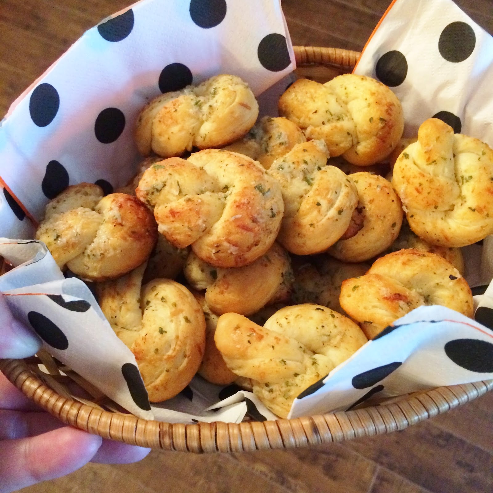 My Tiny Oven Garlic Parmesan Knots